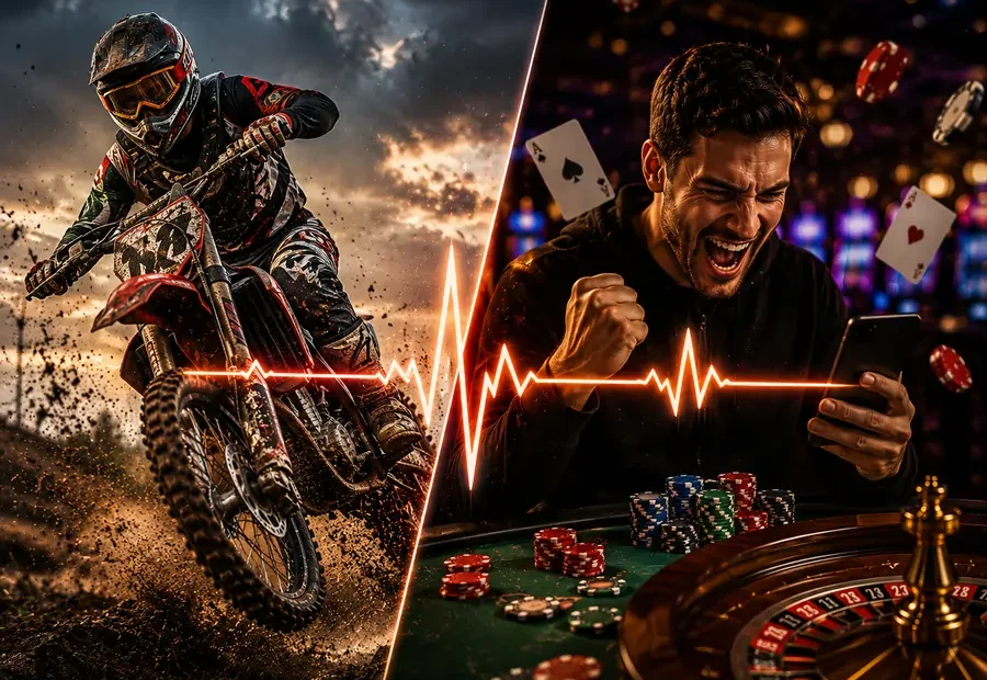 Adrenalin im Sport und beim Glücksspiel